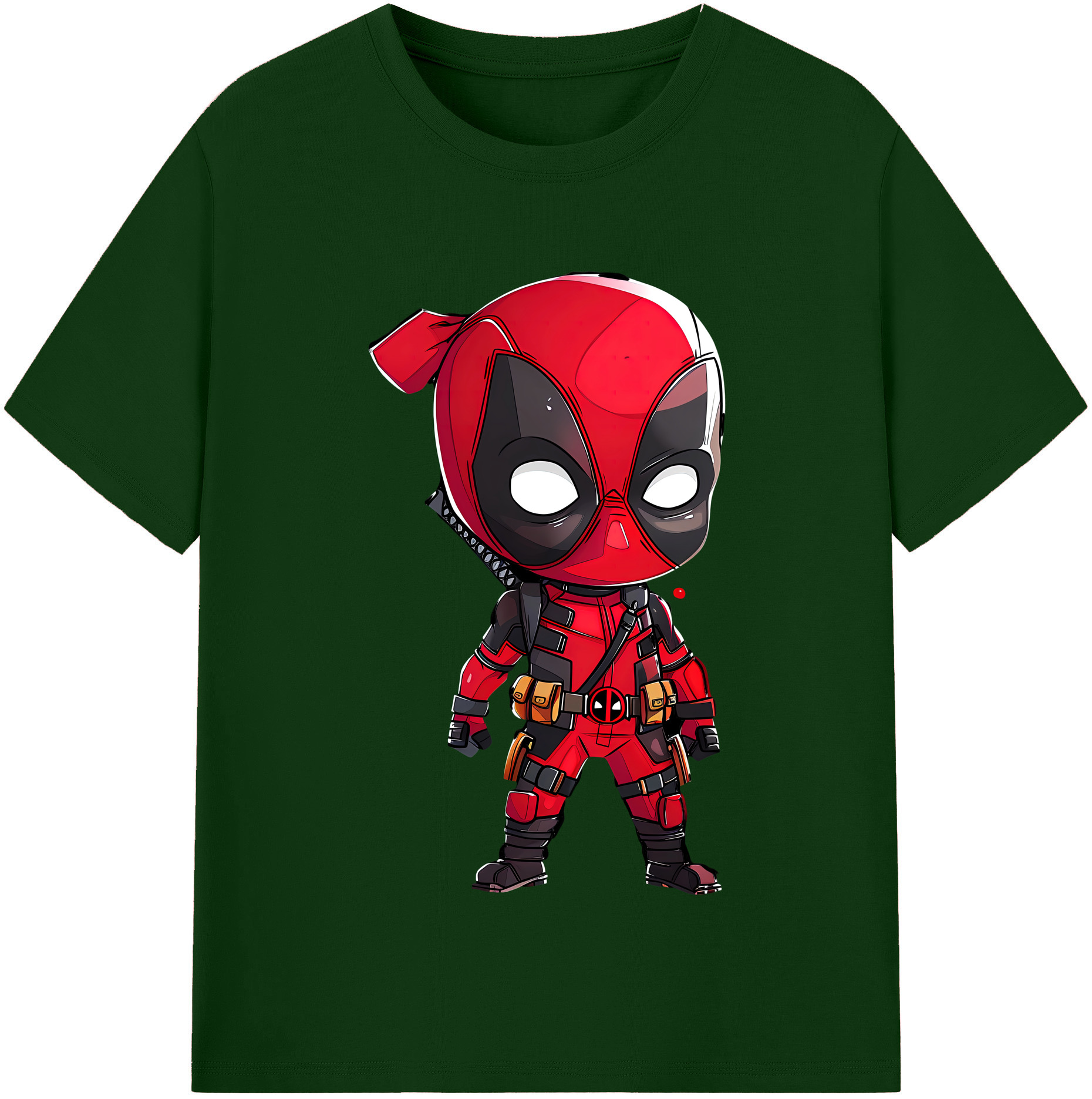 （画像用） Deadpool デッドプール 綿100％半袖Tシャツ（フロントプリント）